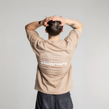 T-shirt oversize VSNRY (beżowy)